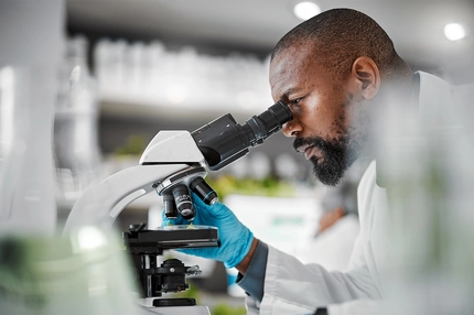 Image Laboratory scientist in food engineering.