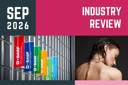 Image September in review with an image of BASF and a woman's back.