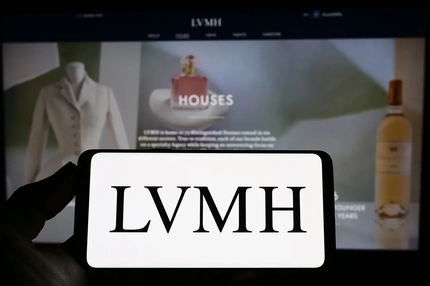 Image A phone that says LVMH on it.