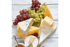 Image Cheese and Fruits