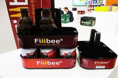 Image Returnable Fillbee beverage pack on display
