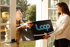 ups guy delivering loop