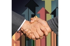 Image Close up of hand shake