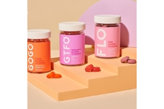 Product samples of Flo Vitamins