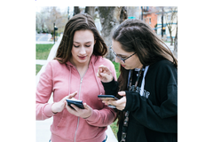 Teens on phone
