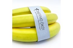 Image Bananas with paper band label