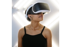 Image A woman wearing a VR headset.