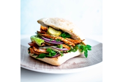 Image A plant-based meat burger.