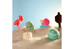 Image Bath products inspired by the cartoon SpongeBob SquarePants by the brand Lush.
