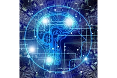 Image Graphical image of head with lines.