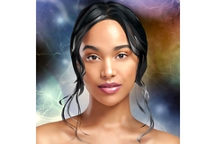Image Digital portrait of a woman