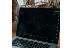 Image Stocks on laptop screen.