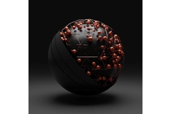 Image abstract image of molecule structure