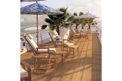 Image The Dior Spa Boat, offering beauty treatments, moored along the river Seine in Paris, France.