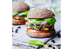 Plant-based burger.