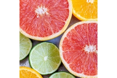 Image An arrangement of citrus slices.
