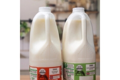 Image Tesco’s new clear milk caps.