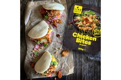Image Bao buns made from fake meat.