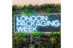 glow sign at London Packaging Week