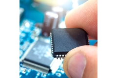 Image Person holding chip.