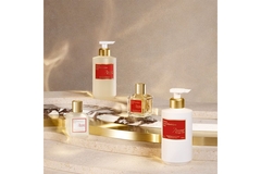 Image Baccarat Rouge 540 collection of body oil, lotion, soap.