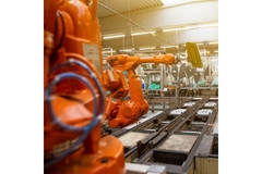 Image Robot in factory.