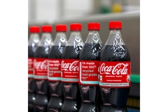 Image Coca Cola recycled PET bottles