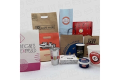 Various packaging products for food.