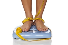 Image Person weighing themselves.