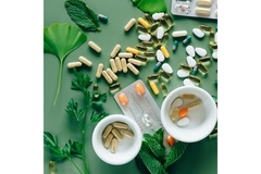 Image Botanicals and tablets with natural solutions.