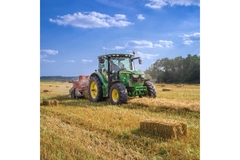 Tractor in field.