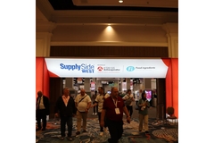 People entering the SupplySide West show.