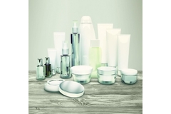 Image A collection of unbranded cosmetics products.