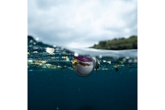 Image plastic floating in water