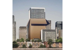 Image Skycrapers and carton box.
