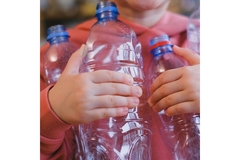 Plastic bottles.