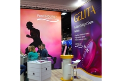 A picture of Gelita's stand at FiE 2023.