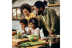 Image Family preparing healthy meal.