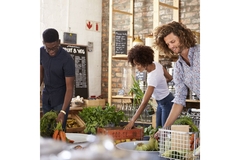 Image People shopping local vegetables