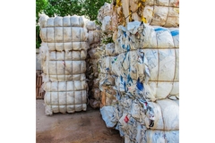Image Collected plastic waste.