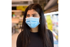 Image Woman wearing face mask.
