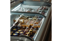 Image Frozen foods in freezer.