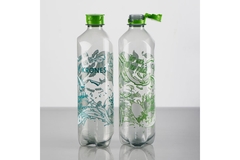 Image Printed plastic beverage bottles.