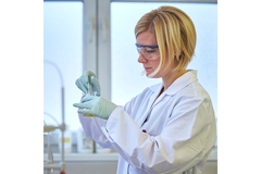 Woman in lab.