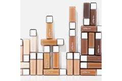 Image The range of About-face Beauty's foundation stacked on top of each other.
