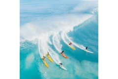 Image Surfing on the ocean.