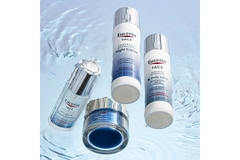 Image Eucerin face products sitting in water.
