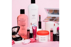 Image An assortment of pink products from Aloette.