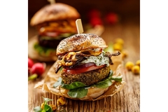 Image A plant based burger.