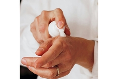 Image Foam being pumped onto a hand.
